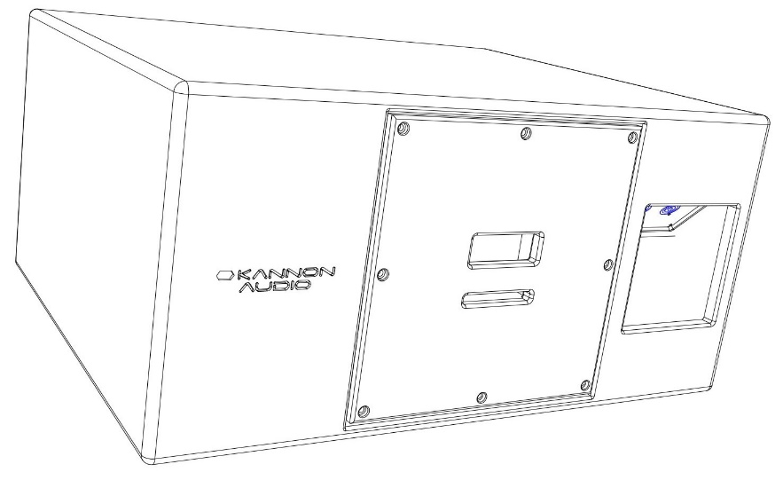 Model 101 — cabinet design illustration, view 2