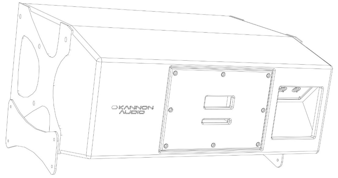 Model 101T — cabinet design illustration, view 2