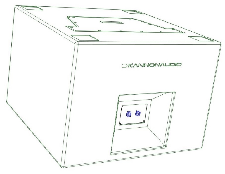 Model 201B — cabinet design illustration, view 2