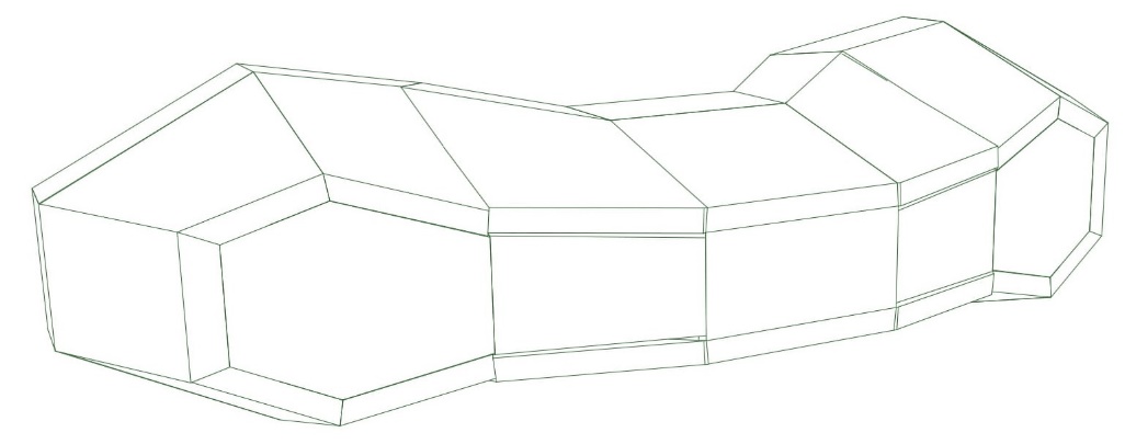 Model 205 — cabinet design illustration, view 2