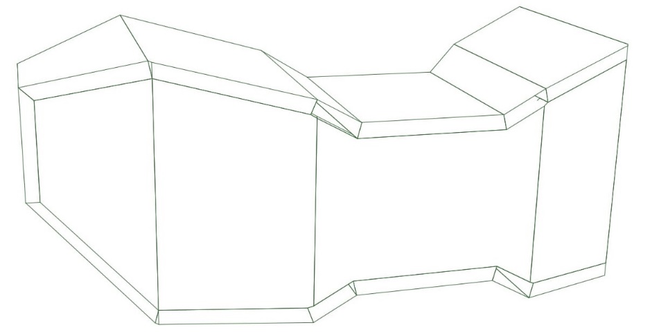 Model 206 — cabinet design illustration, view 2