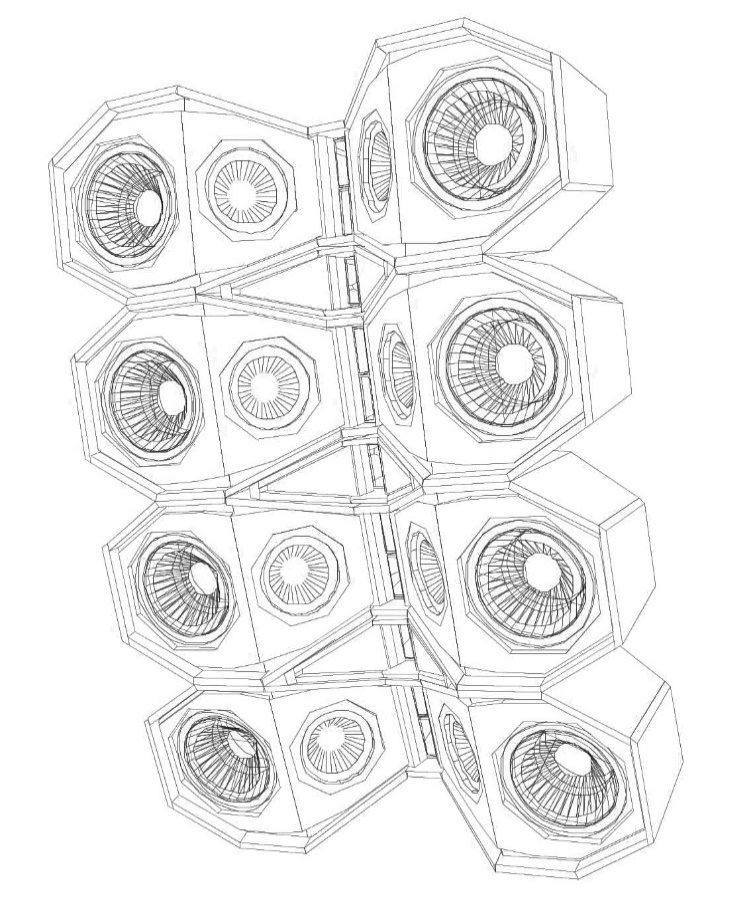 Model 301 — technical drawing, view 4