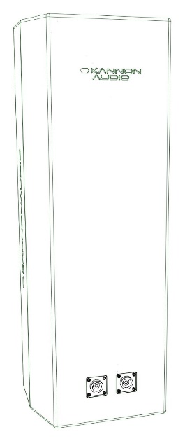 Model 610 — cabinet design illustration, view 2