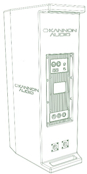 Model 610M — cabinet design illustration, view 2