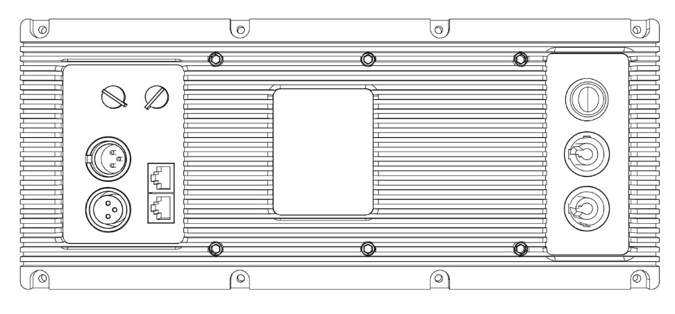 Model 610M — cabinet design illustration, view 3