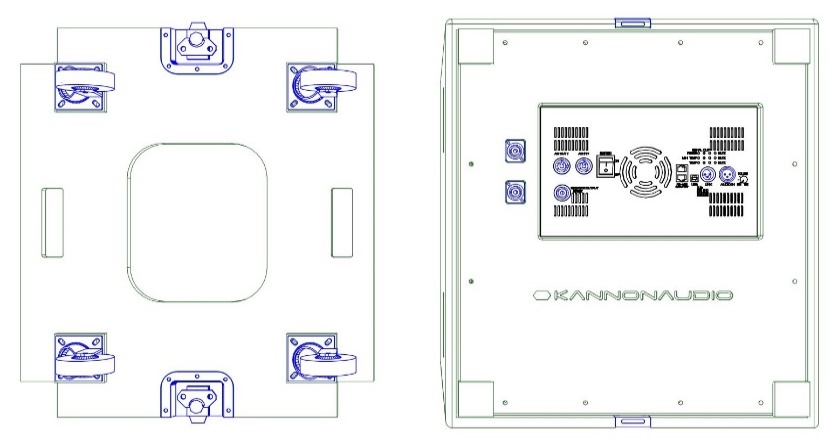 Model 615ASW — cabinet design illustration, view 5