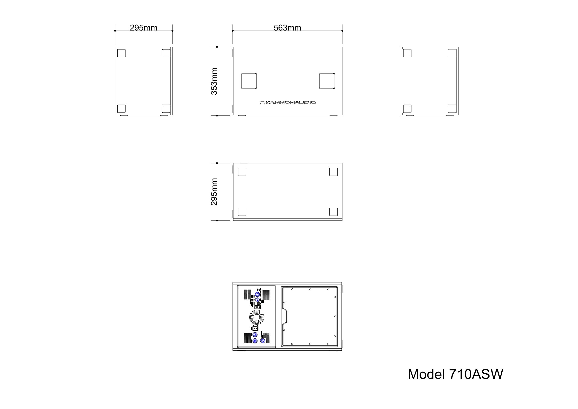 Model 710ASW — technical drawing, view 4