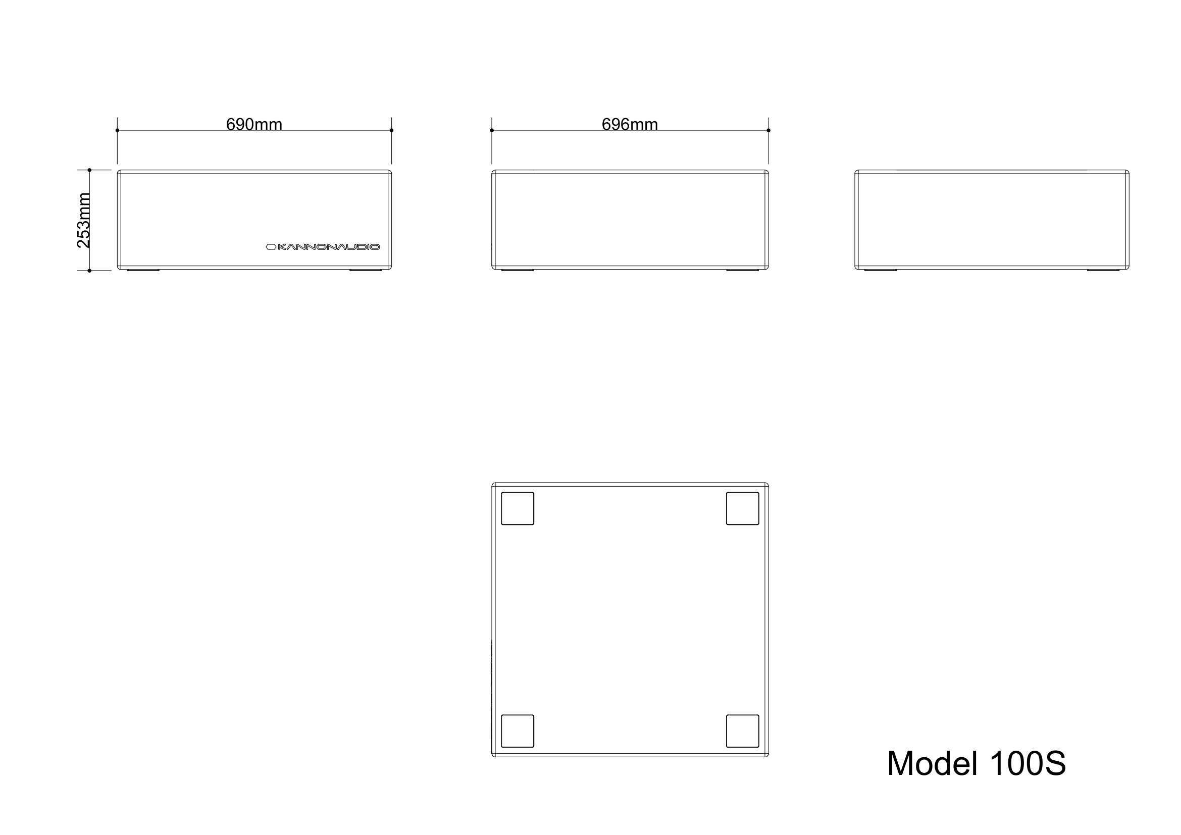 System100 option — technical drawing, view 2