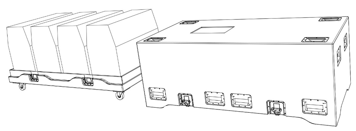 System100 option — technical drawing, view 4