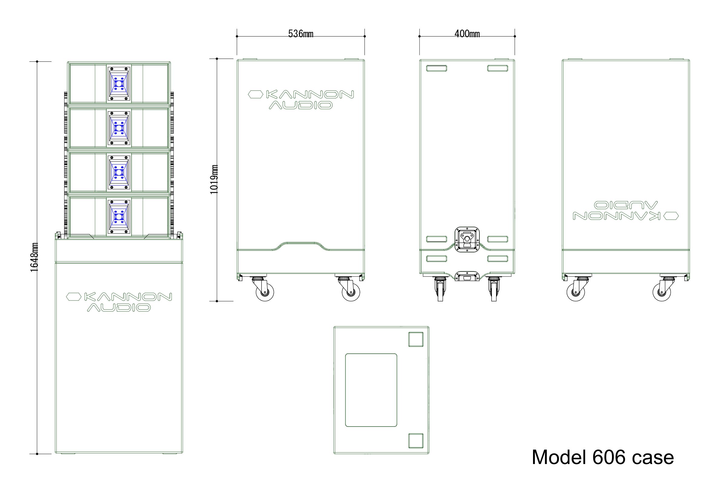System600 option — technical drawing, view 3