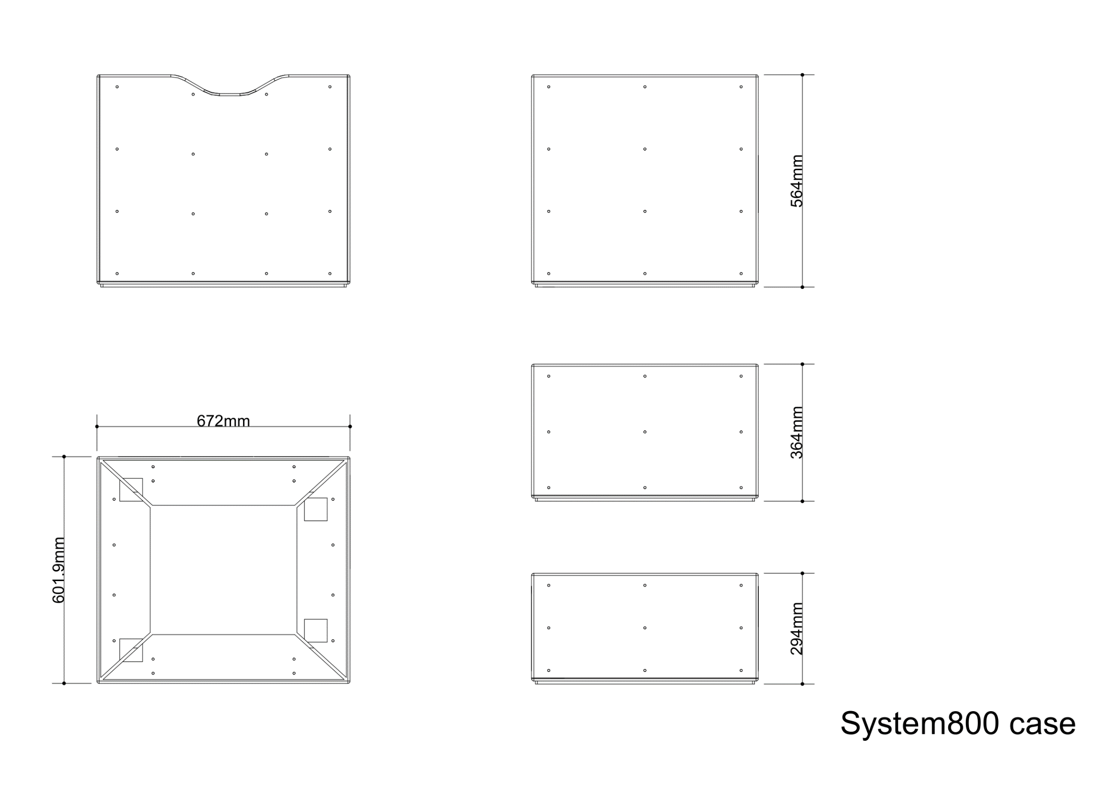 System800 option — technical drawing, view 10