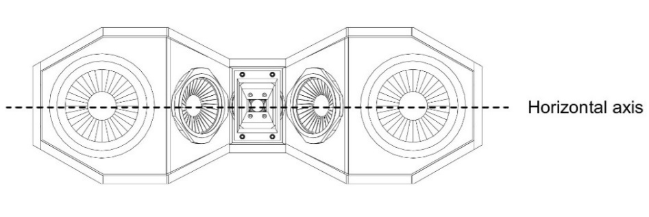 Technical approach — speaker design and installation illustration, view 4